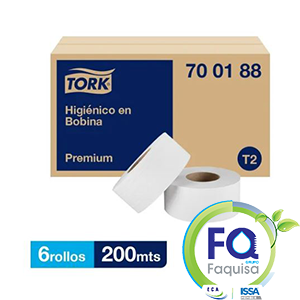 Pack 40 rollos papel higiénico triple capa Premium Tork